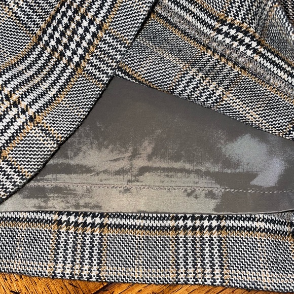 Talbots Plaid Wide Leg Stretch Trousers - Picture 7 of 9